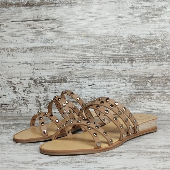 🟦NIB Dolce Vita Pinta Cafe Studded Strappy Slide Sandal - Picture 6 of 16